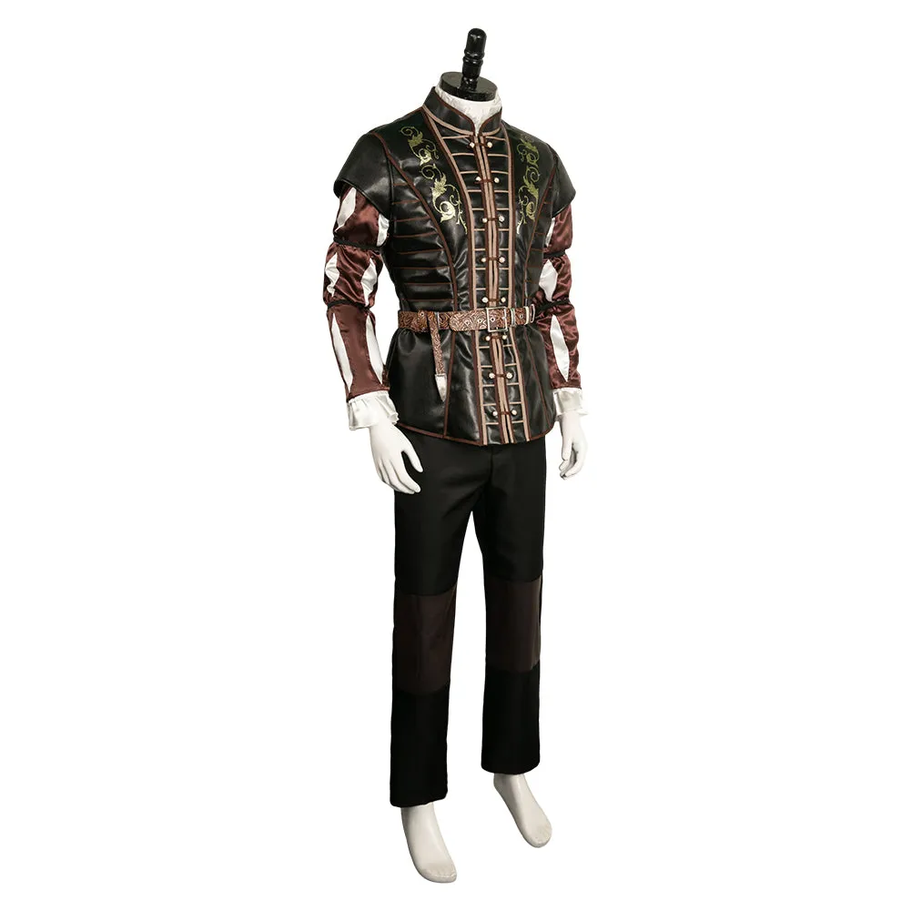 Baldur's Gate 3 Game Astarion Leather Vest Cosplay Costume Outfits Halloween Carnival Suit