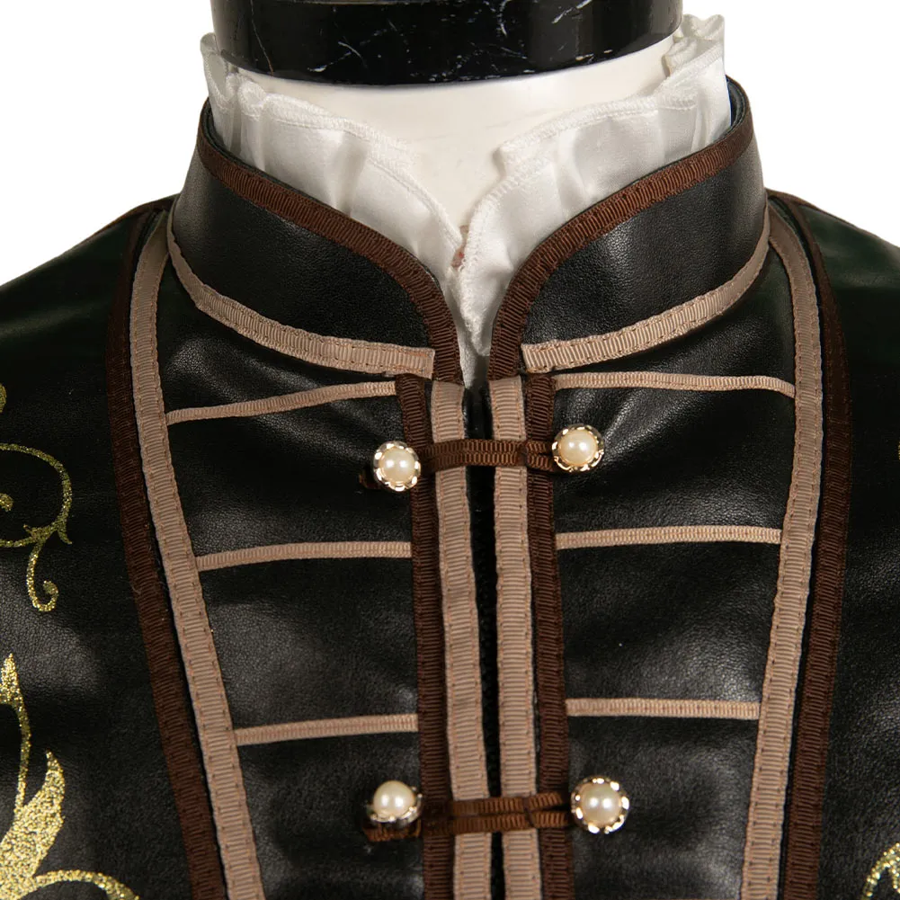 Baldur's Gate 3 Game Astarion Leather Vest Cosplay Costume Outfits Halloween Carnival Suit