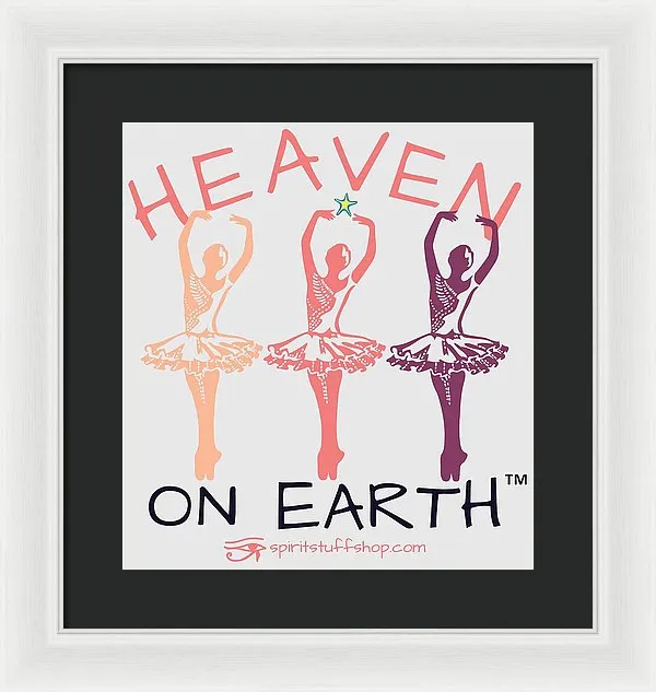Ballerina Heaven On Earth - Framed Print