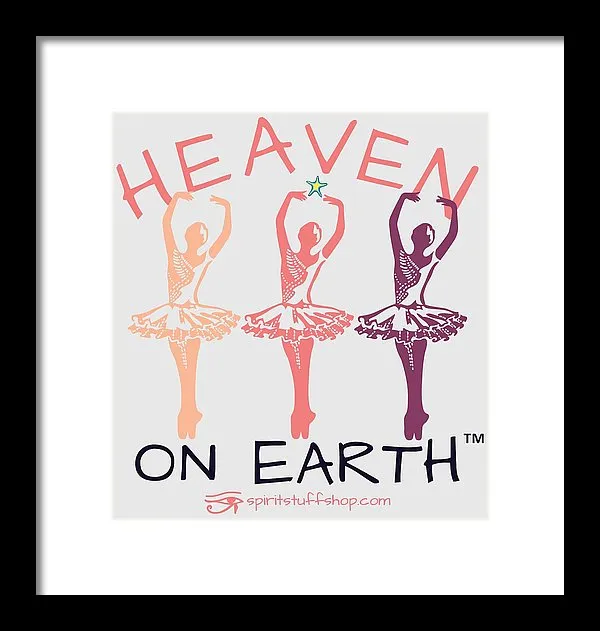 Ballerina Heaven On Earth - Framed Print