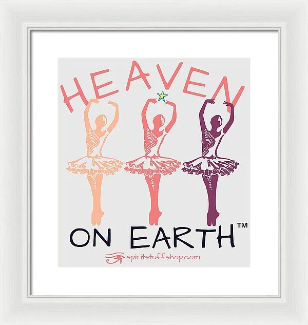 Ballerina Heaven On Earth - Framed Print