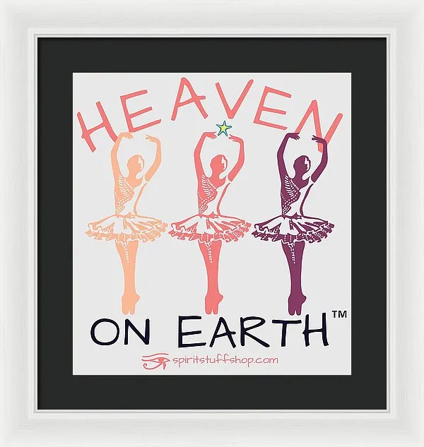 Ballerina Heaven On Earth - Framed Print