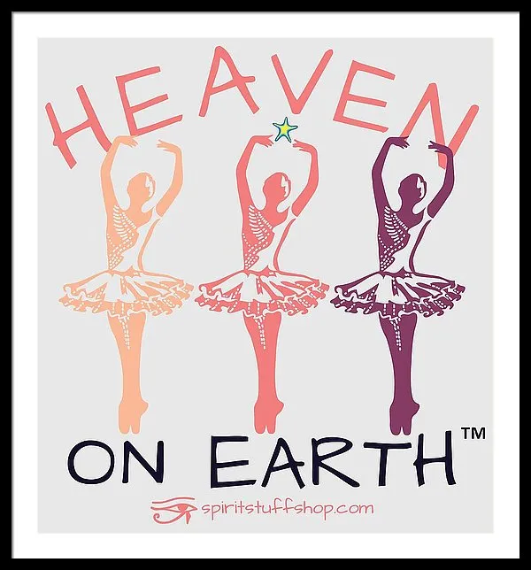 Ballerina Heaven On Earth - Framed Print