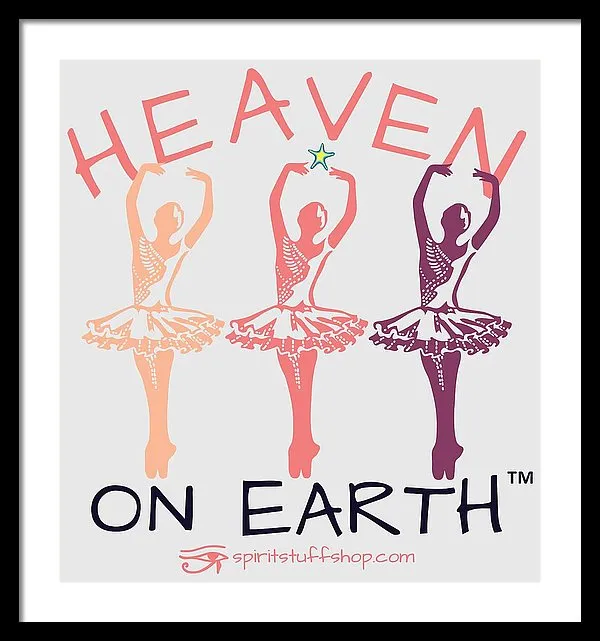 Ballerina Heaven On Earth - Framed Print