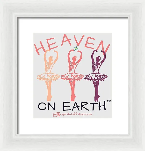 Ballerina Heaven On Earth - Framed Print
