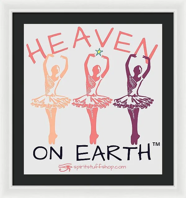 Ballerina Heaven On Earth - Framed Print