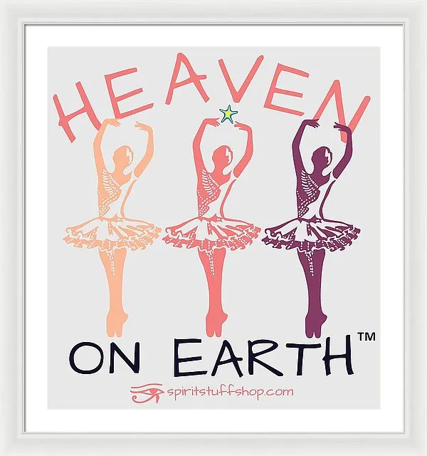 Ballerina Heaven On Earth - Framed Print