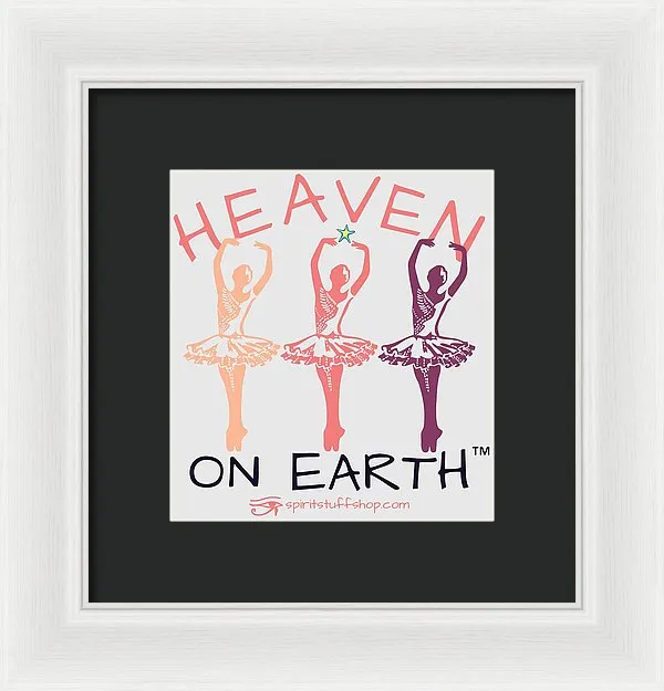Ballerina Heaven On Earth - Framed Print