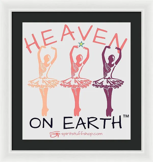 Ballerina Heaven On Earth - Framed Print