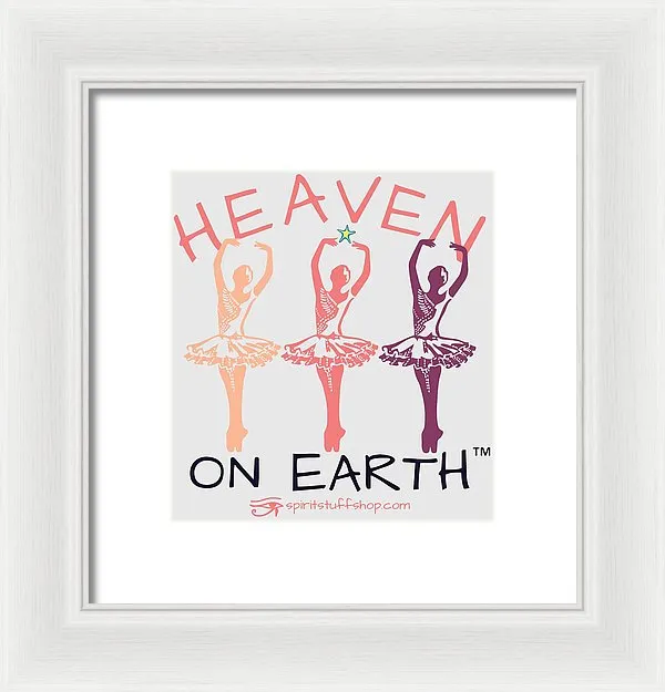 Ballerina Heaven On Earth - Framed Print
