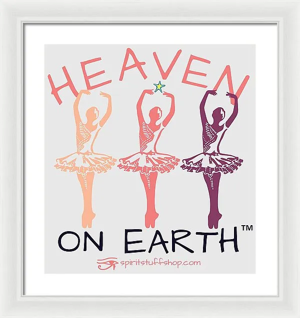 Ballerina Heaven On Earth - Framed Print