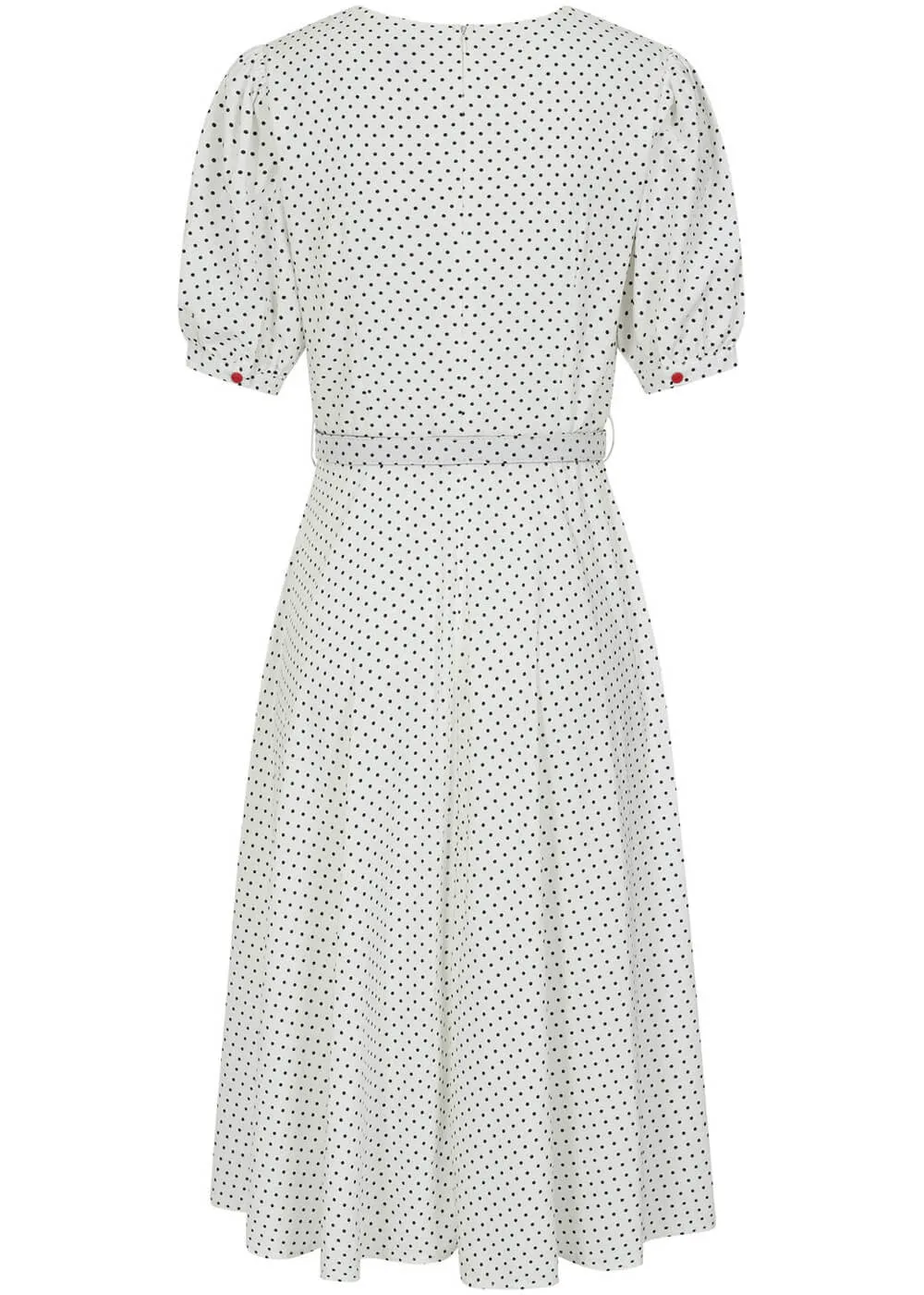 Banned Danny Sweet Spot Polkadot 40's Dress White