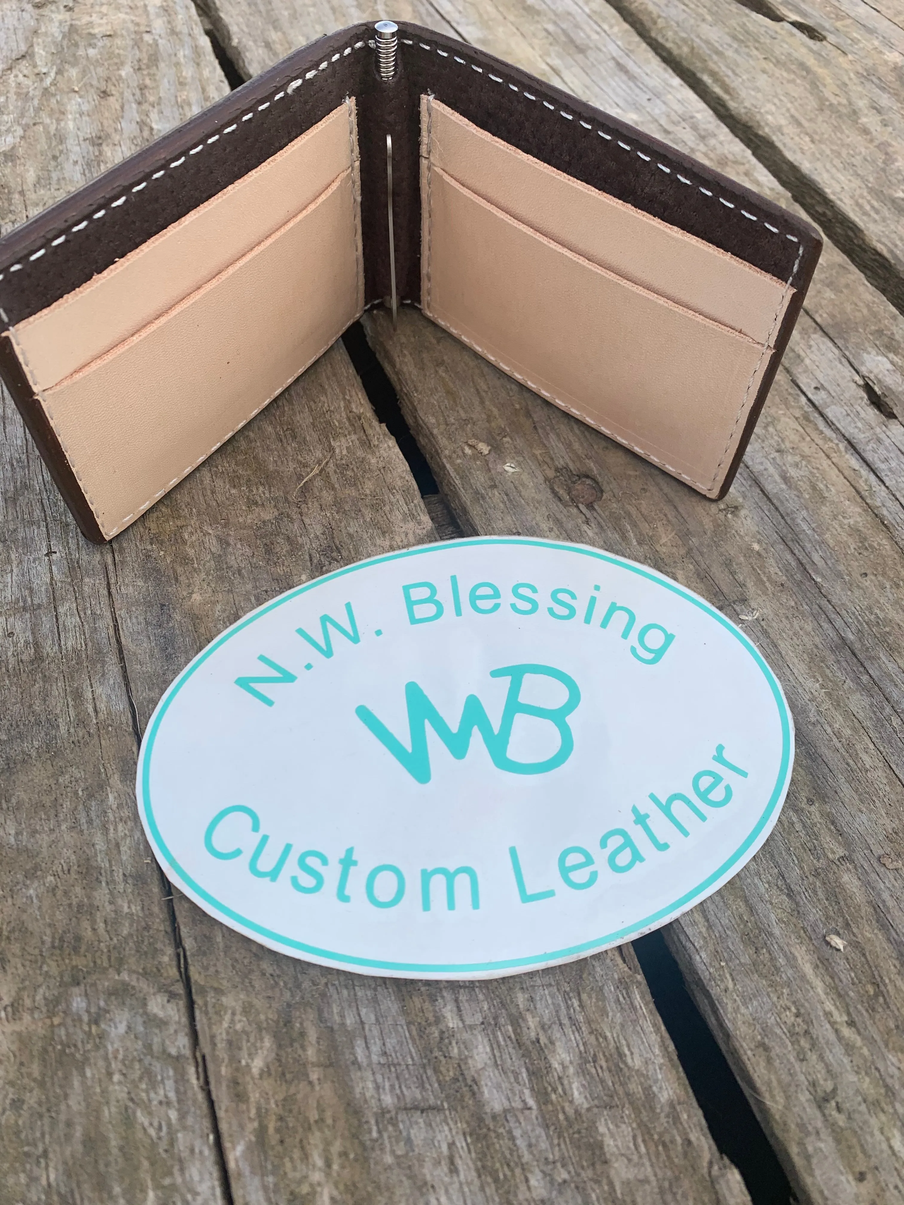Basketweave Bifold Wallet