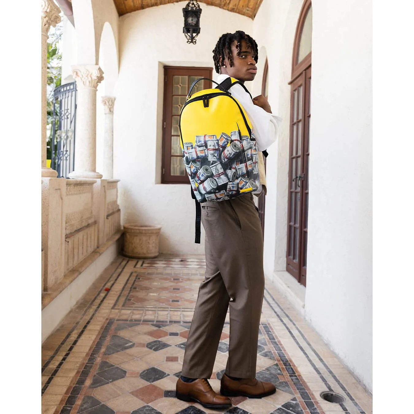 Batoh Sprayground New Money Stacks DLXV Backpack žltý