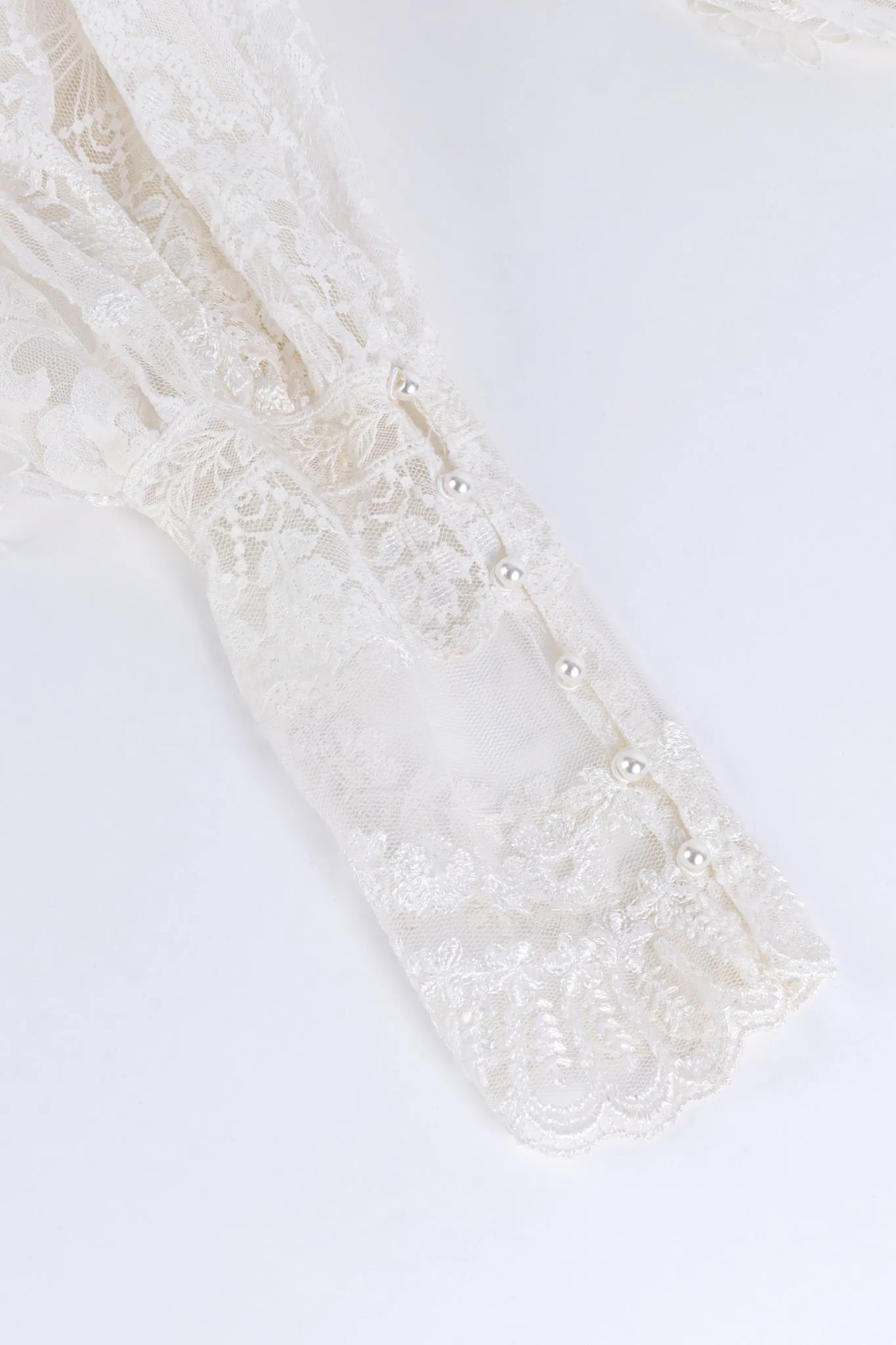 Beaded Floral Lace Blouse