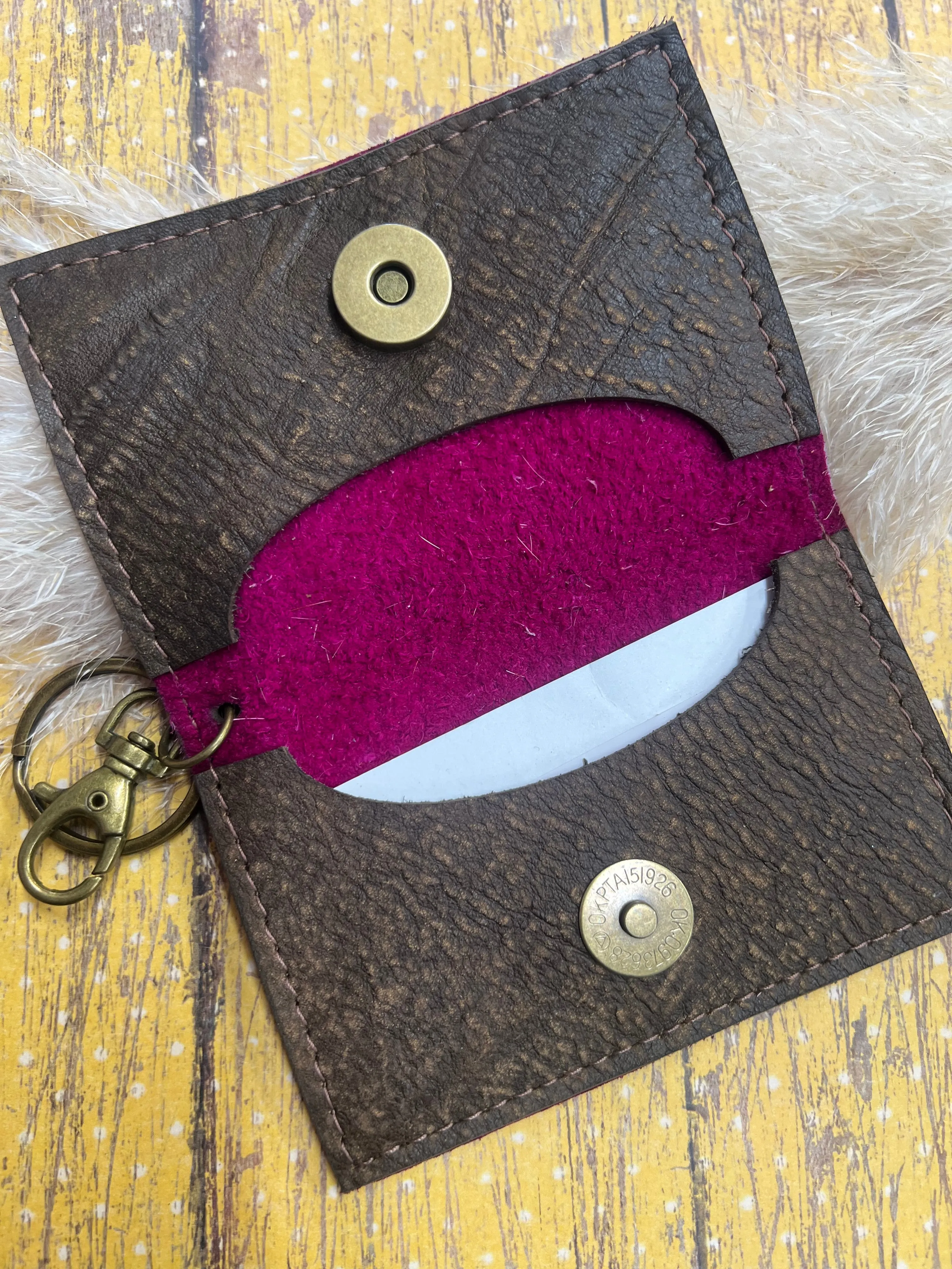 Becca Card Holder - HOH Electric Pink Leopard