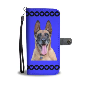 Belgian Malinois Phone Case Wallet - Blue