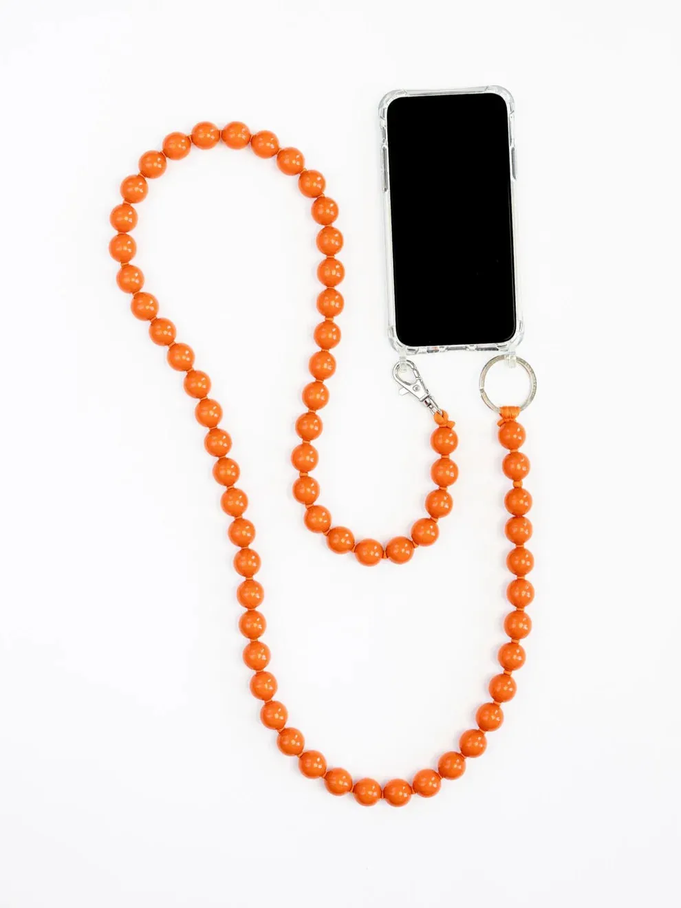 BIG Perlin Necklace Keychain in Orange | Ina Seifart
