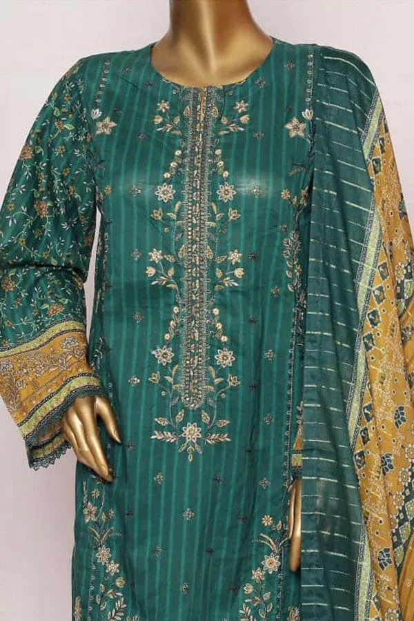 Bin Saeed 3 Piece Embroidered Stitched Suit