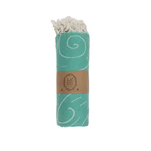 Bison Mountain Peshtemal Pure Cotton Beach Towel by La'Hammam