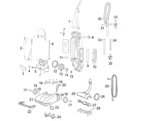 Bissell Commercial BGU1451T, Post Motor Filter Grille # 2031088 Diagram #10