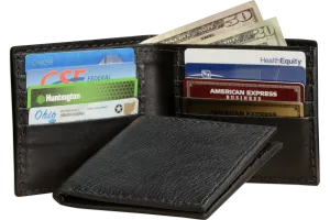 Black American Bison Bifold Wallet