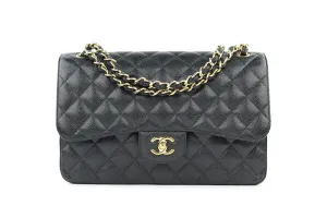 Black Caviar Double Flap Jumbo