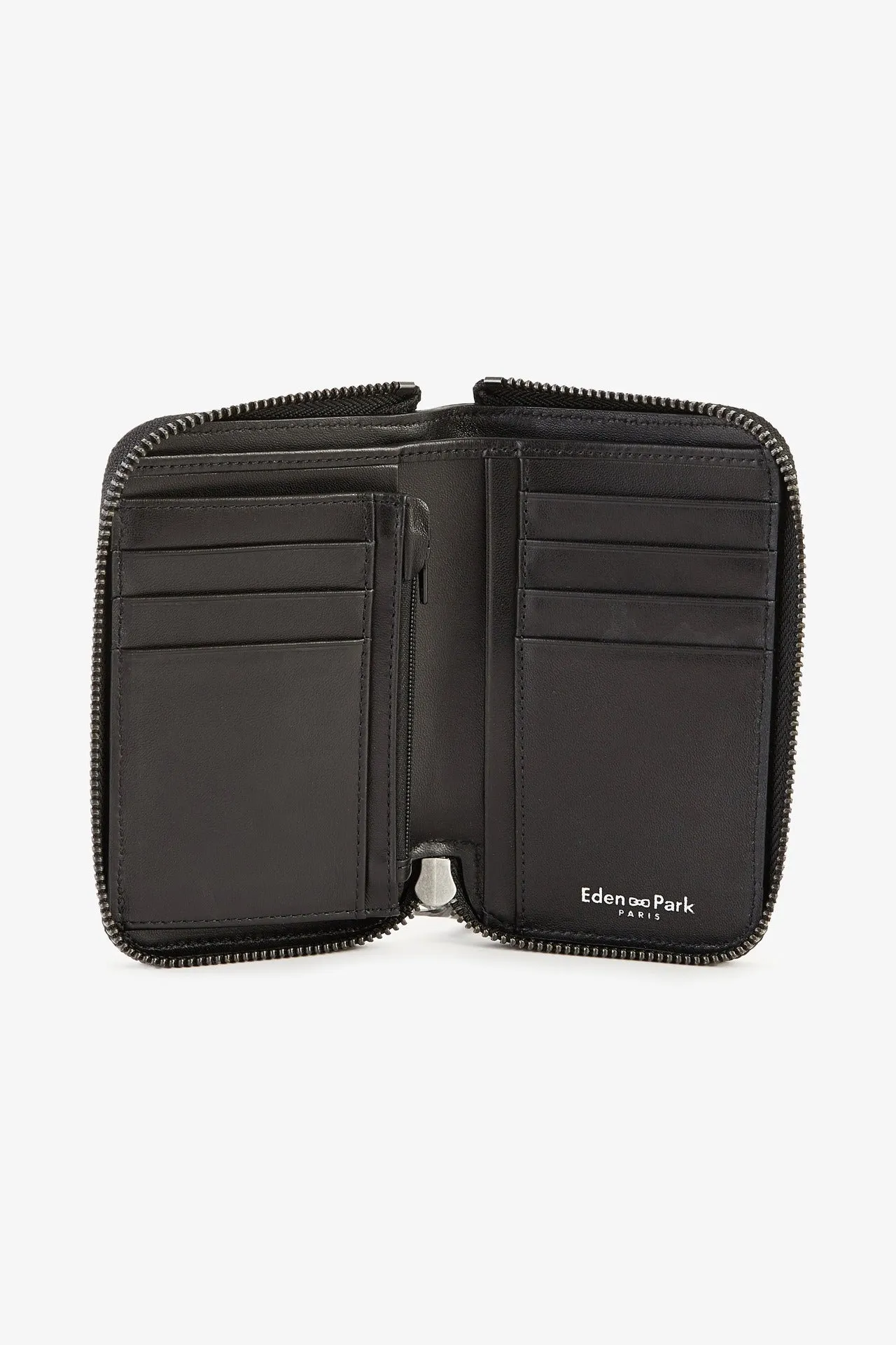 Black leather wallet