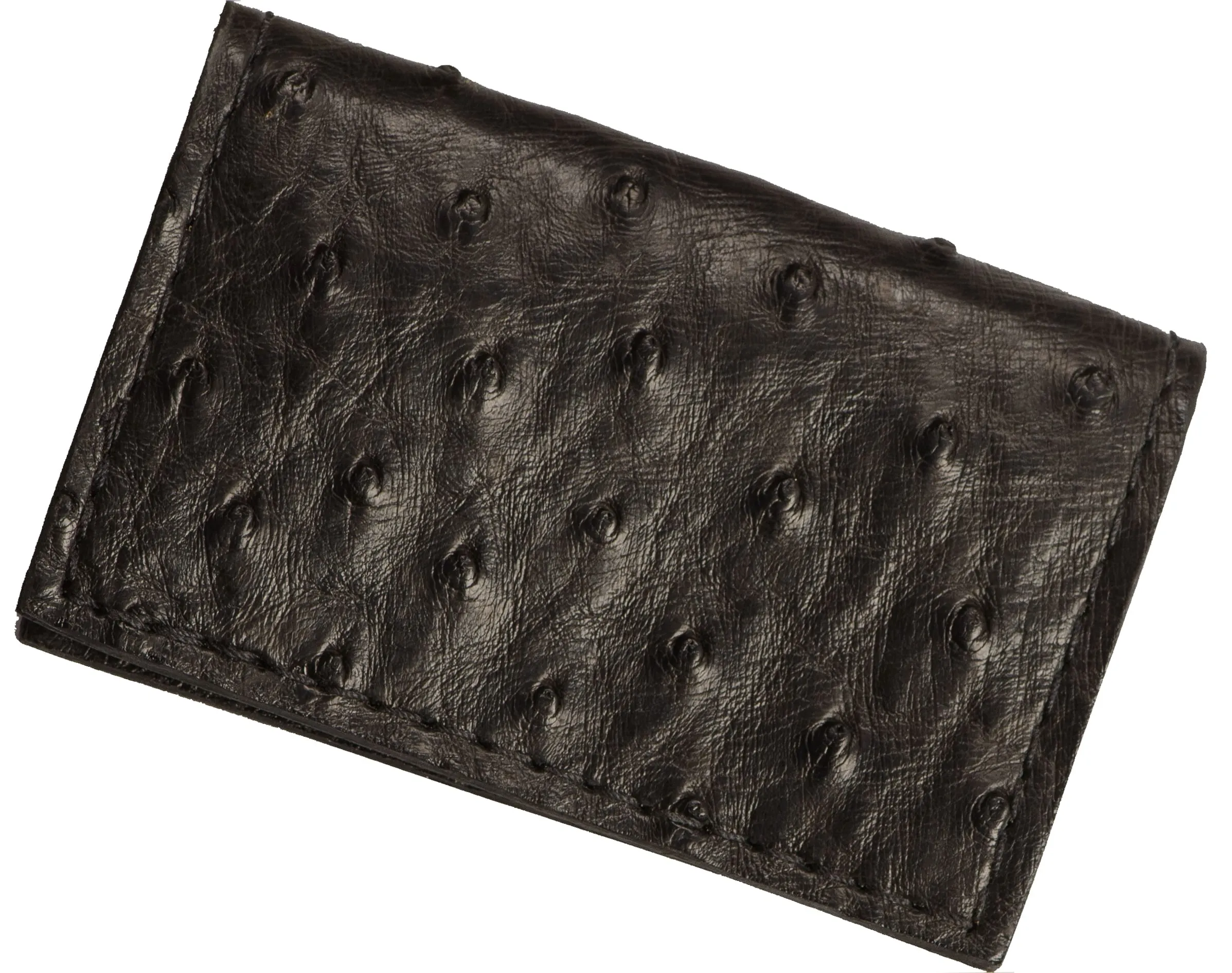 Black Ostrich Credit Card & Business Card Wallet