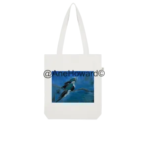 Blue Bird Organic Cotton Tote Bag