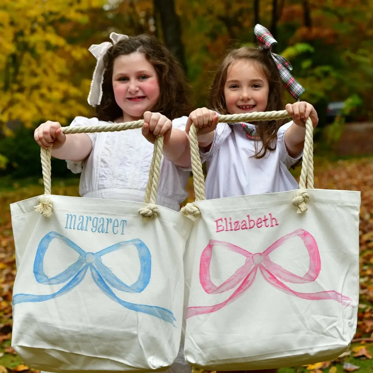 Blue Bow Tote
