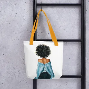 BLUE SWEATER Tote bag