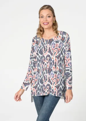 Boho Paisley (8054) ~ Slouchy Butterknit Top