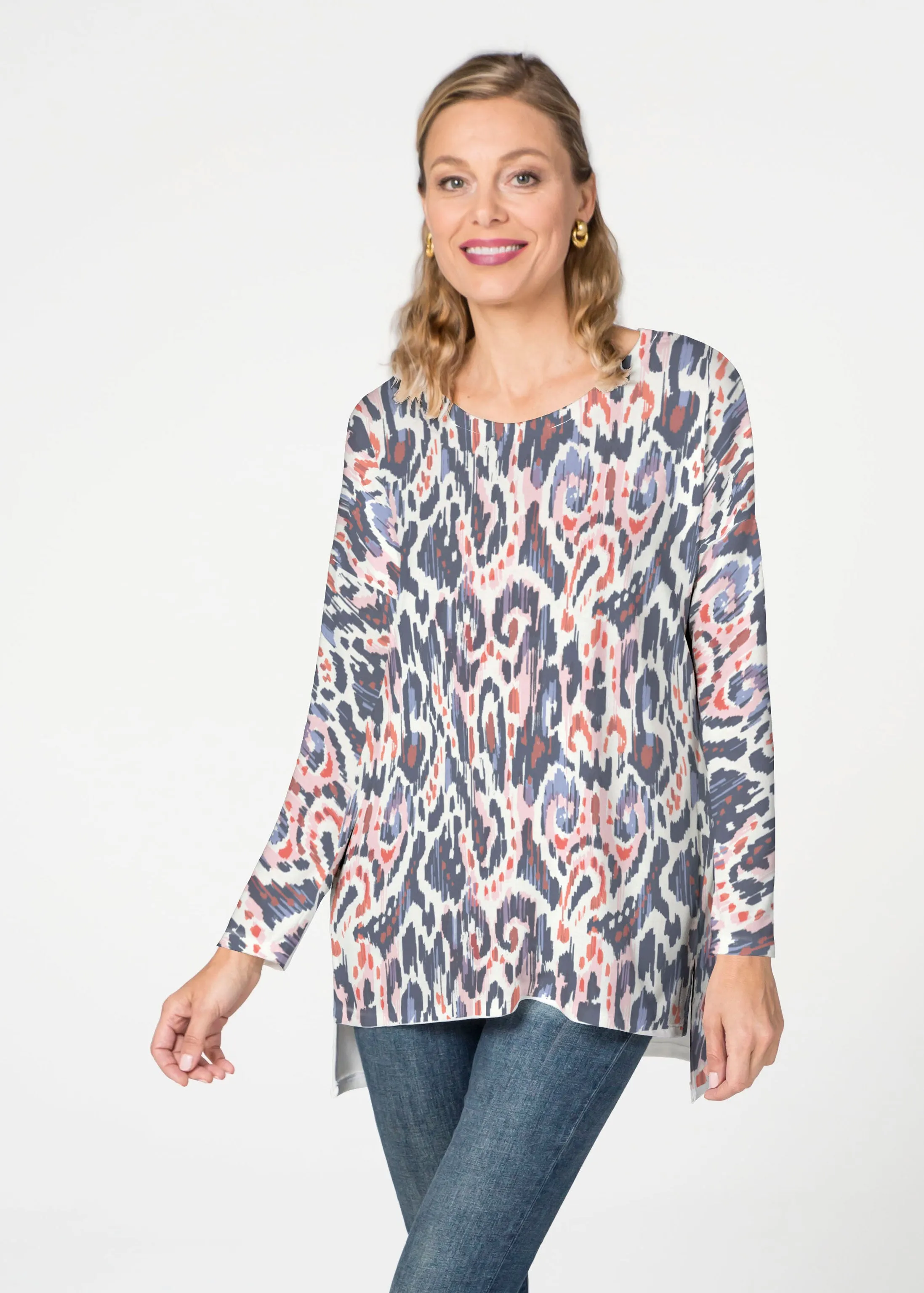 Boho Paisley (8054) ~ Slouchy Butterknit Top