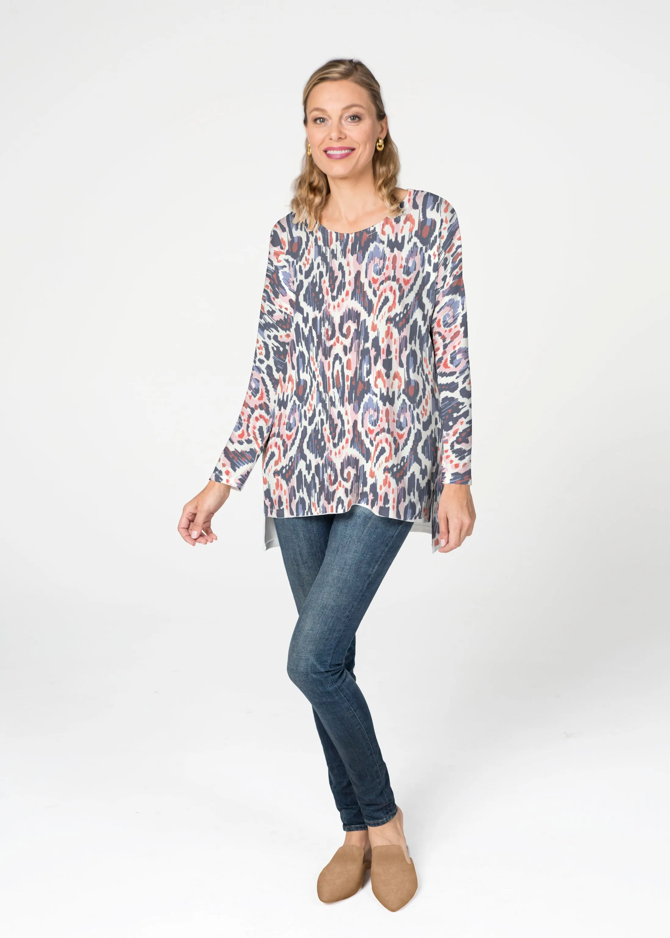 Boho Paisley (8054) ~ Slouchy Butterknit Top
