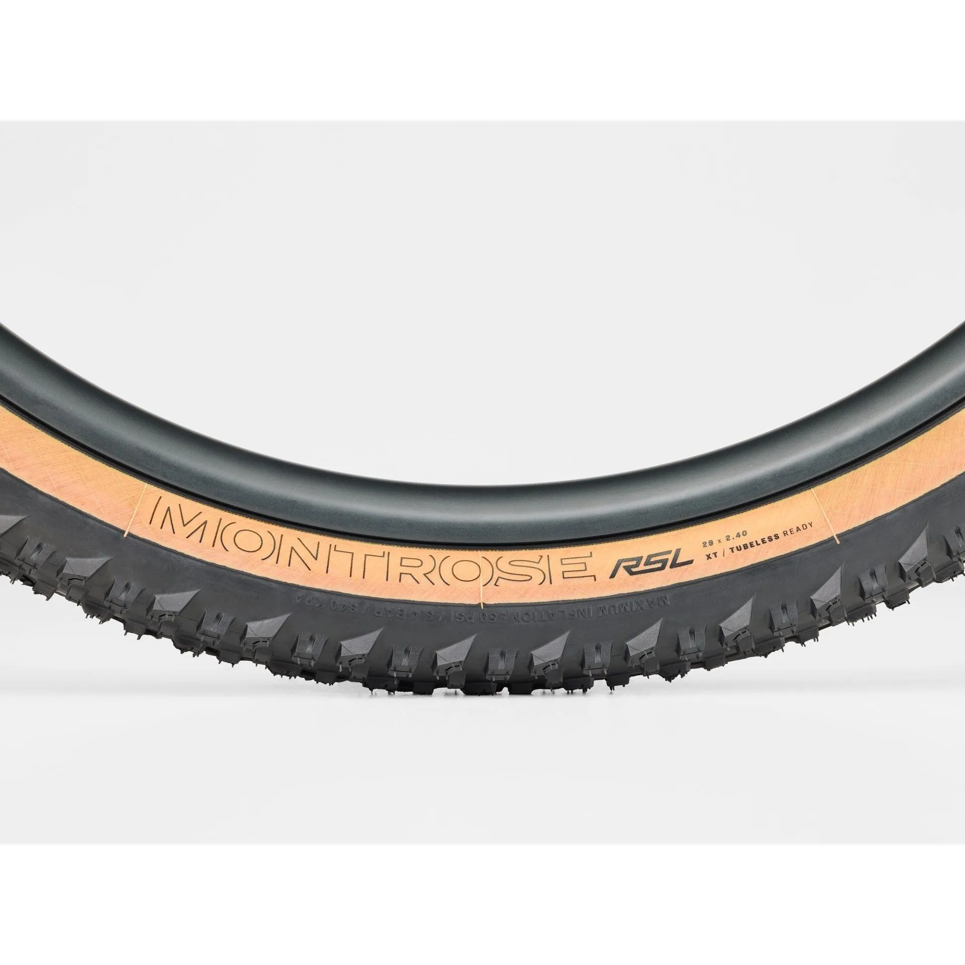 Bontrager Montrose RSL XT 29x2.4 TLR Black/Tan Mountain Bike Tire