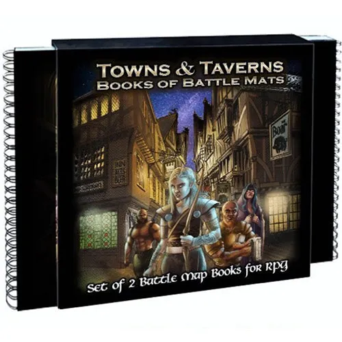 BOOK OF BATTLE MATS TOWNS AND TAVERNS