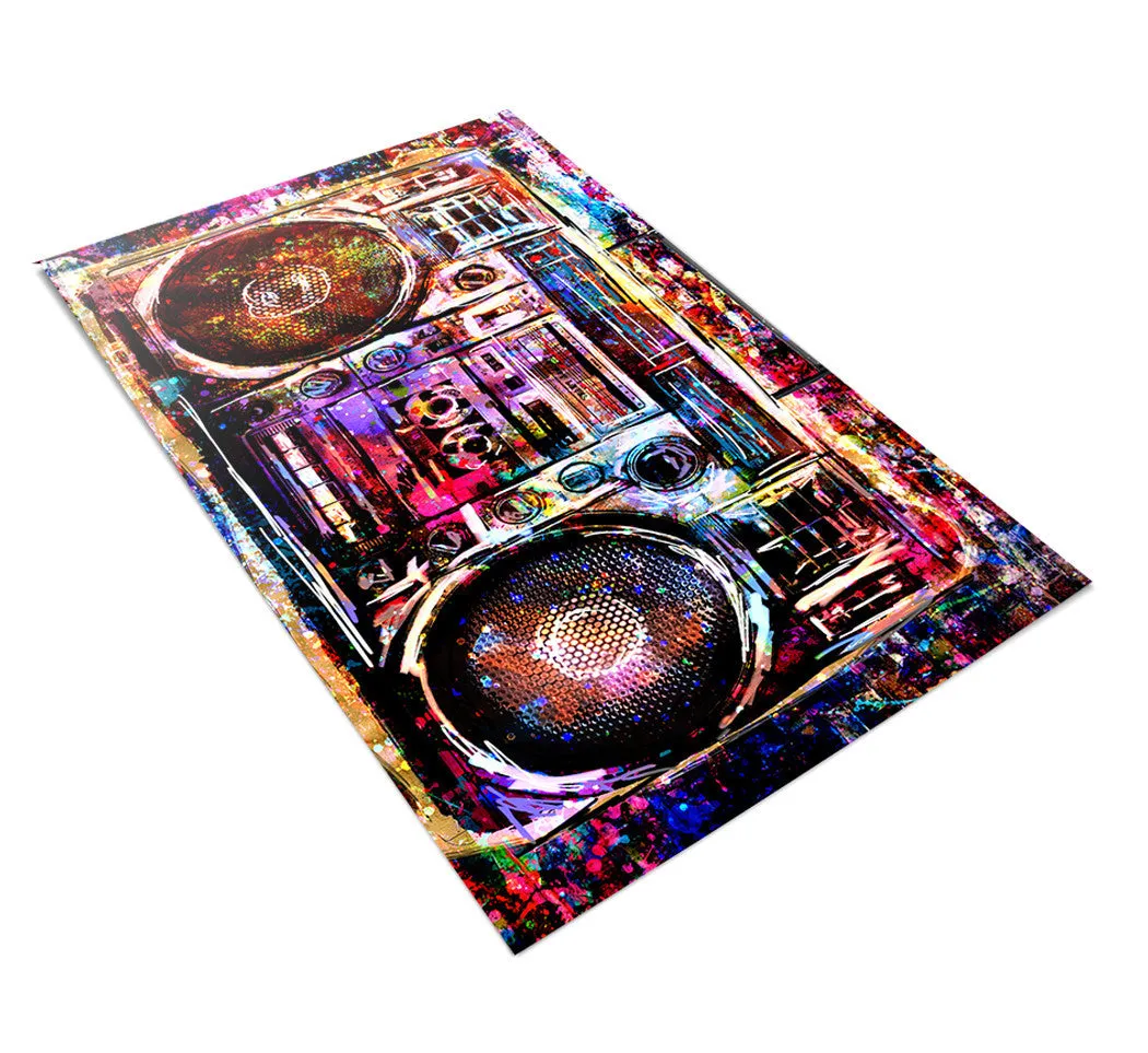 Boombox Art Print, Music art, Radio Artwork