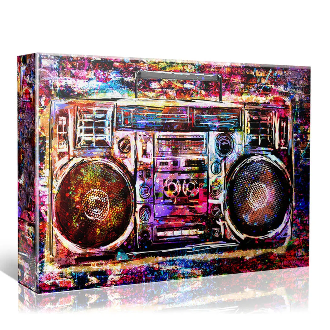 Boombox Art Print, Music art, Radio Artwork