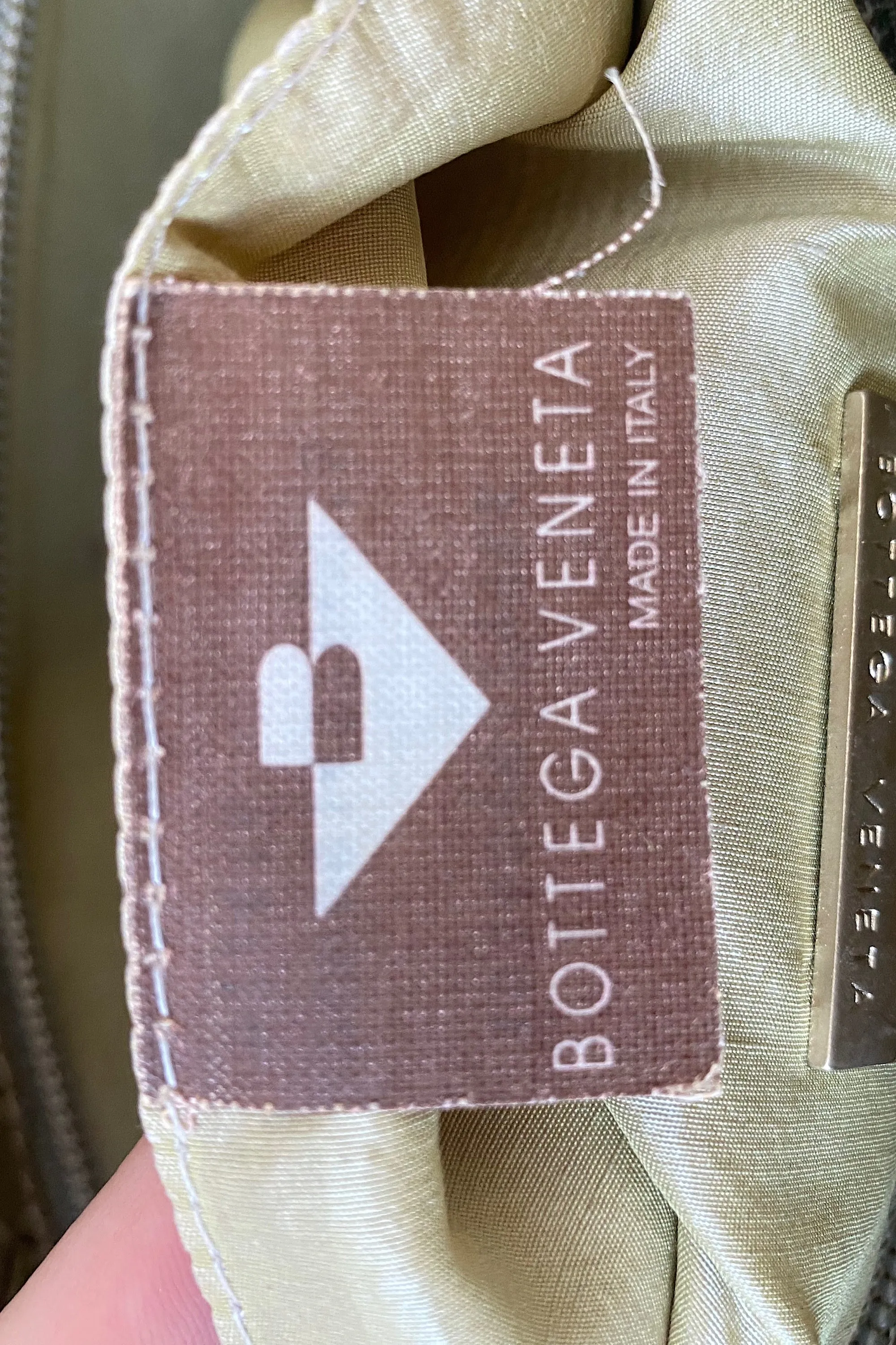 Bottega Veneta Tan Woven Bag