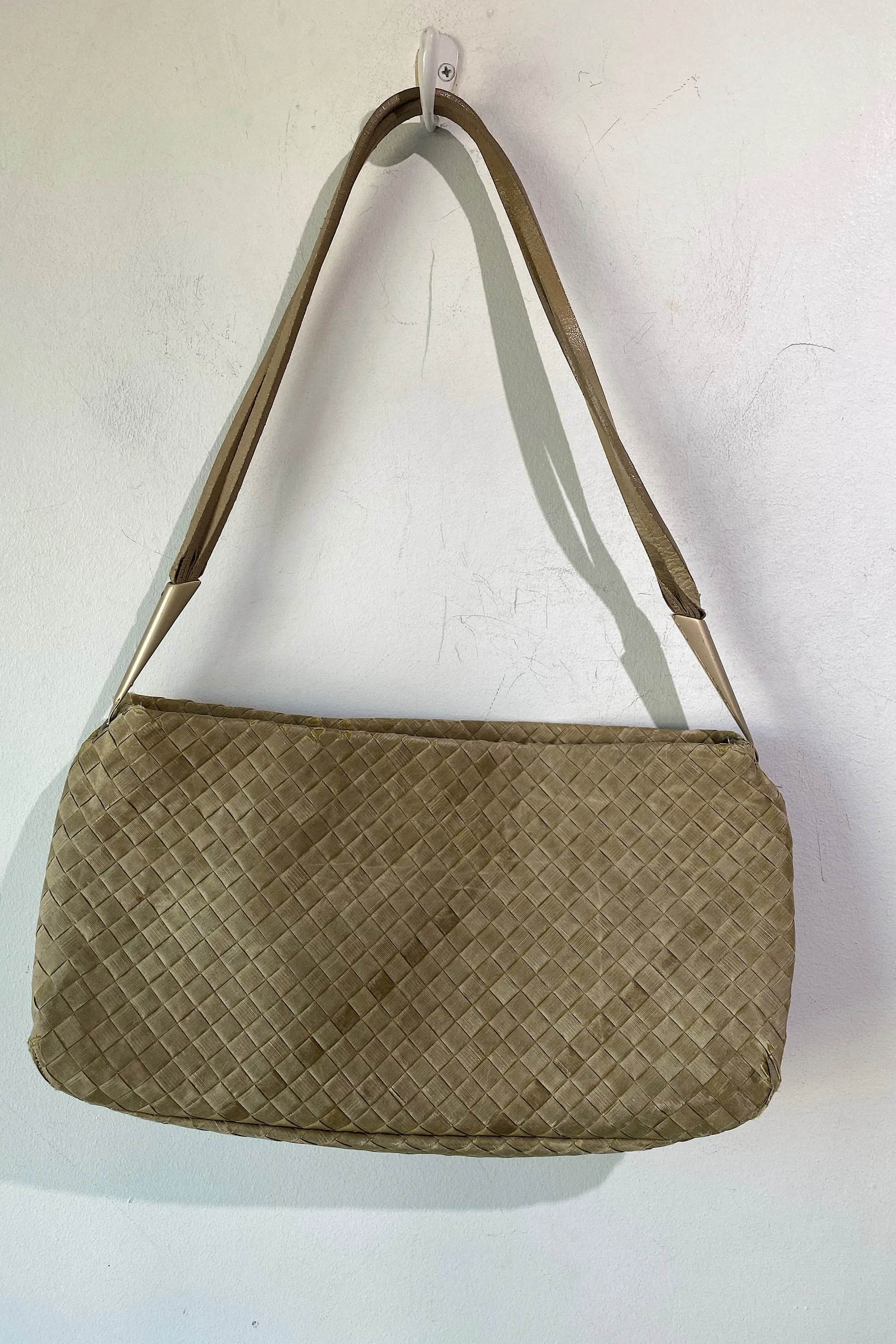 Bottega Veneta Tan Woven Bag