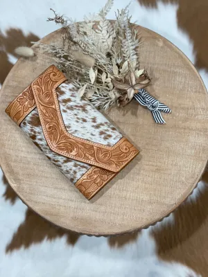 Boulia Cowhide and Leather Wallet