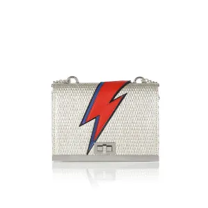 BOWIE SILVER SHOULDER BAG