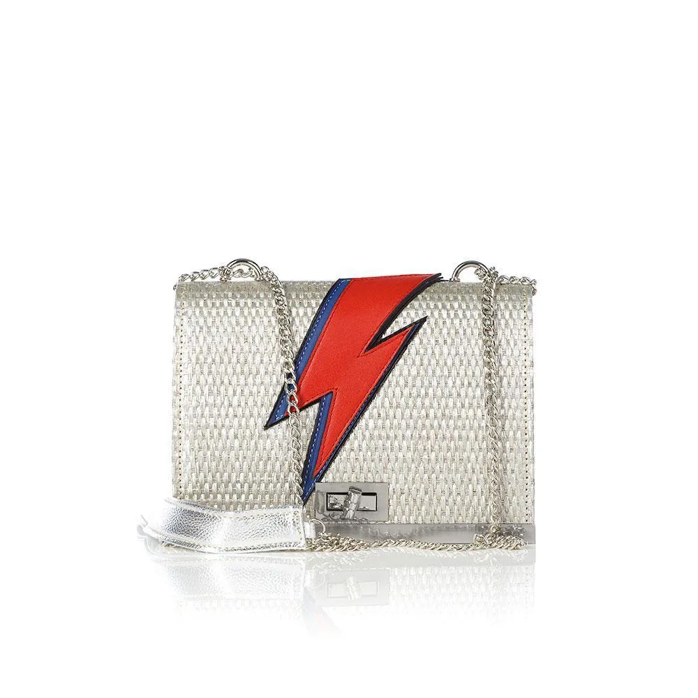 BOWIE SILVER SHOULDER BAG