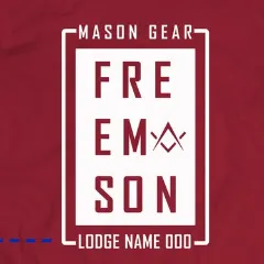 BOXED t-shirt design - Print your Lodge name and number