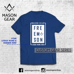 BOXED t-shirt design - Print your Lodge name and number