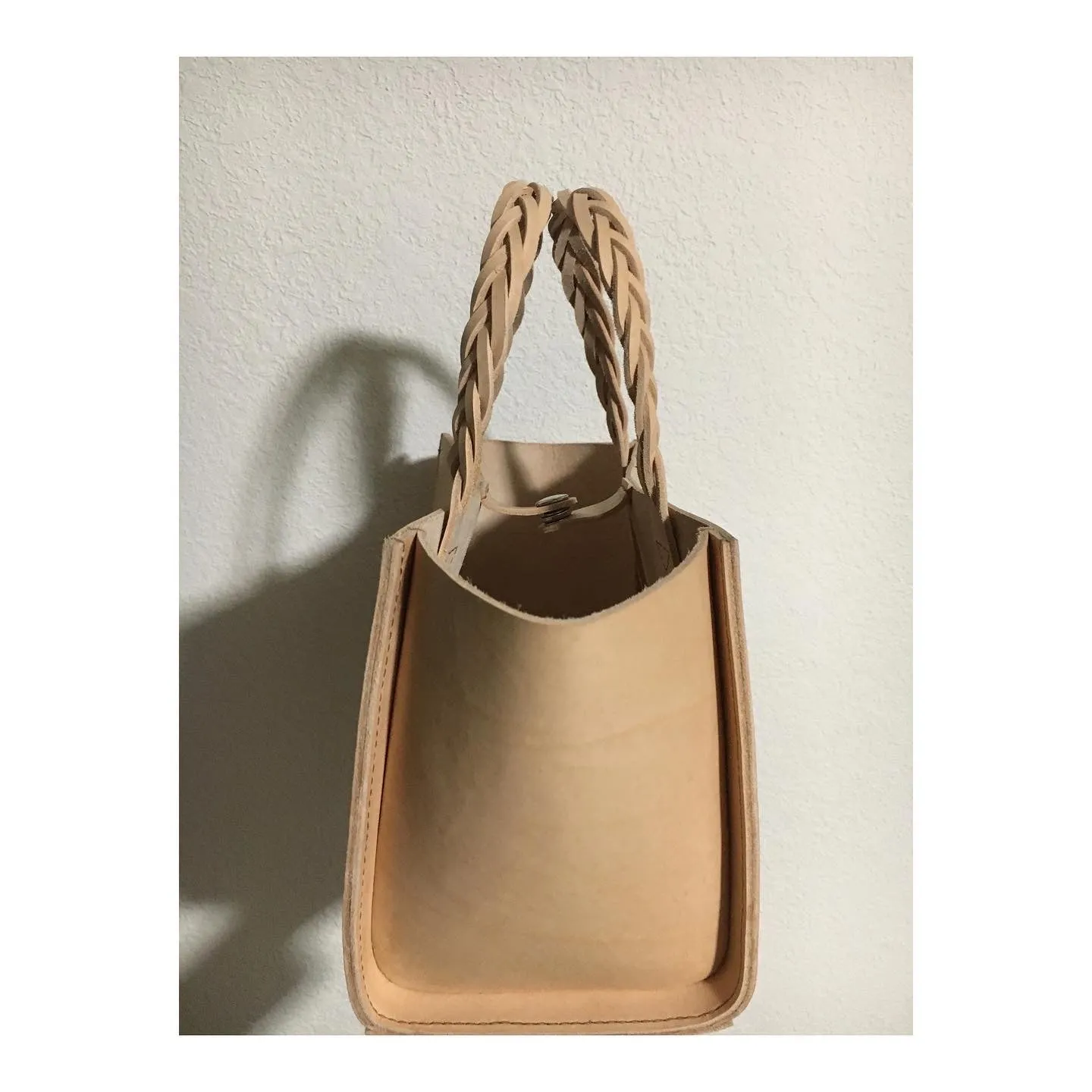 Braided Handle Liten Tote Bag