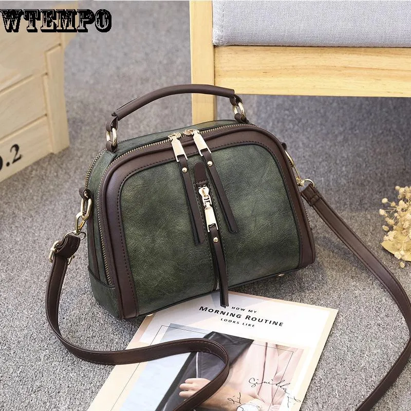 Brand Women's bag summer retro fashion wild casual shoulder messenger bag leather texture bag