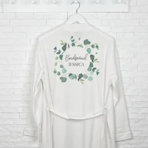 Bridesmaid Eucalyptus Wedding Dressing Gown