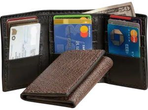 Brown Shark Trifold Wallet